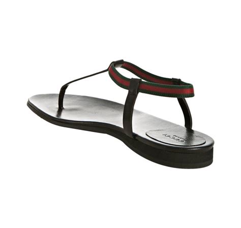 gucci areia flat thong sandal|Gucci Flat Sandals for Women .